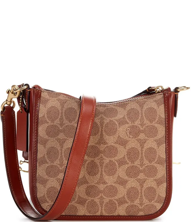 COACH Coated Canvas Signature Logo Chase Crossbody Bag