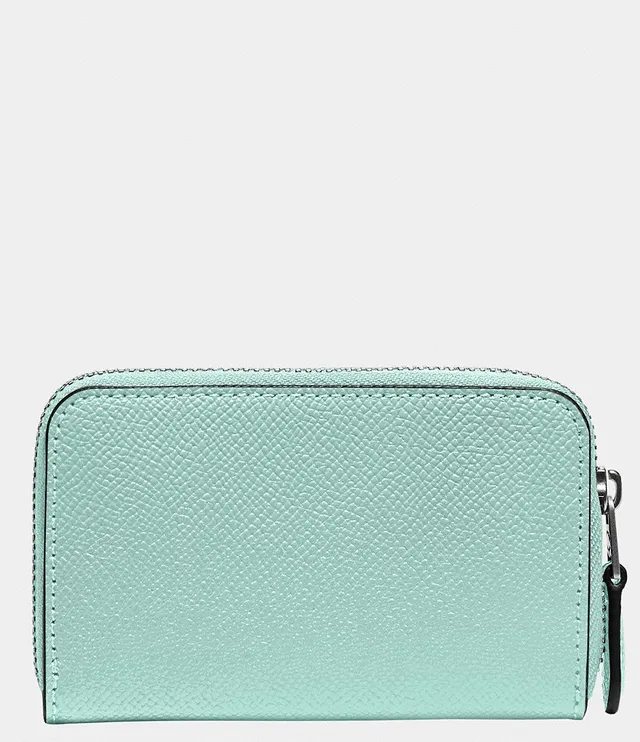 Coach Zip Small Metallic Leather Card Case