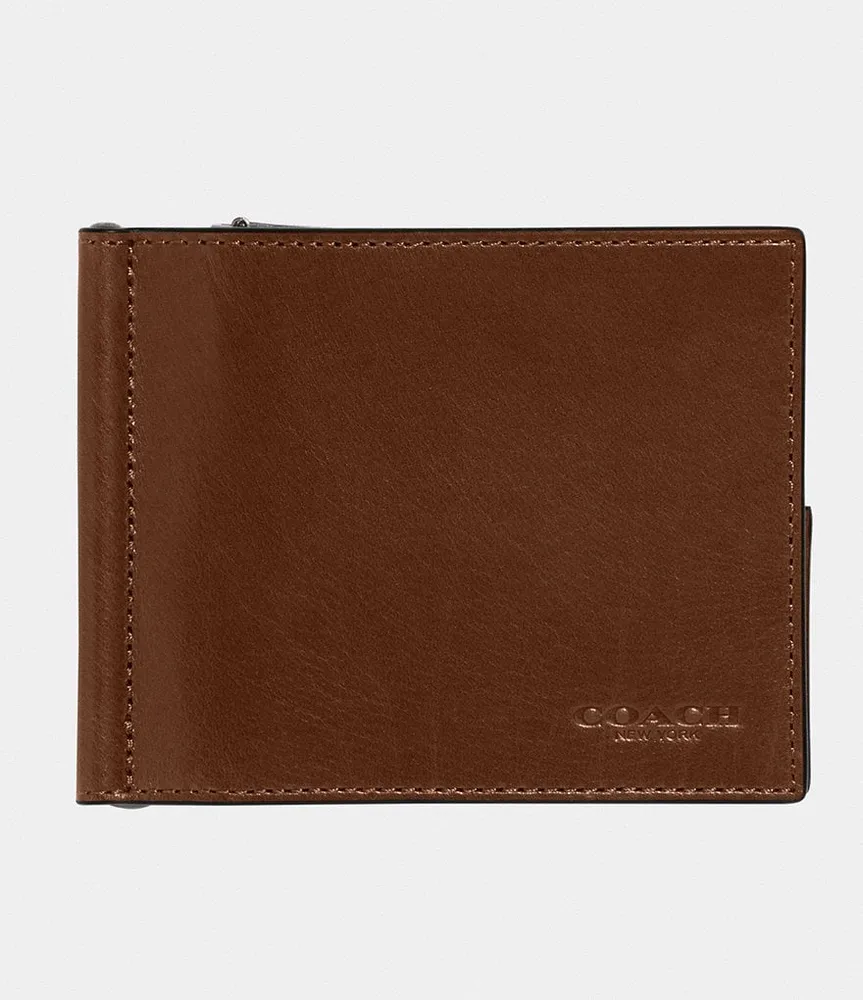 COACH Double Billfold With Horse And Carriage Print Wallet