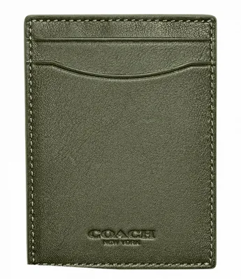 Coach Men's Money Clip Card Case