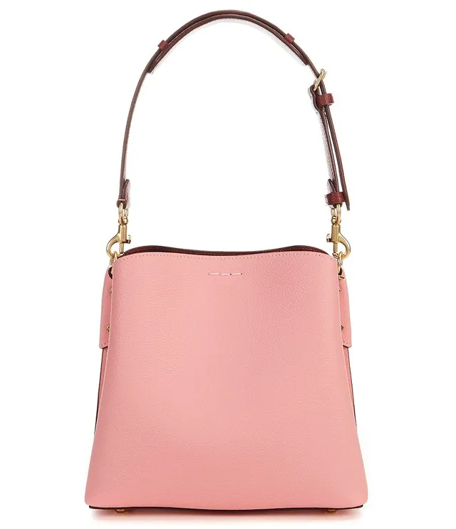 Coach Pebbled Leather Willow Bucket Bag - Bubblegum Multi