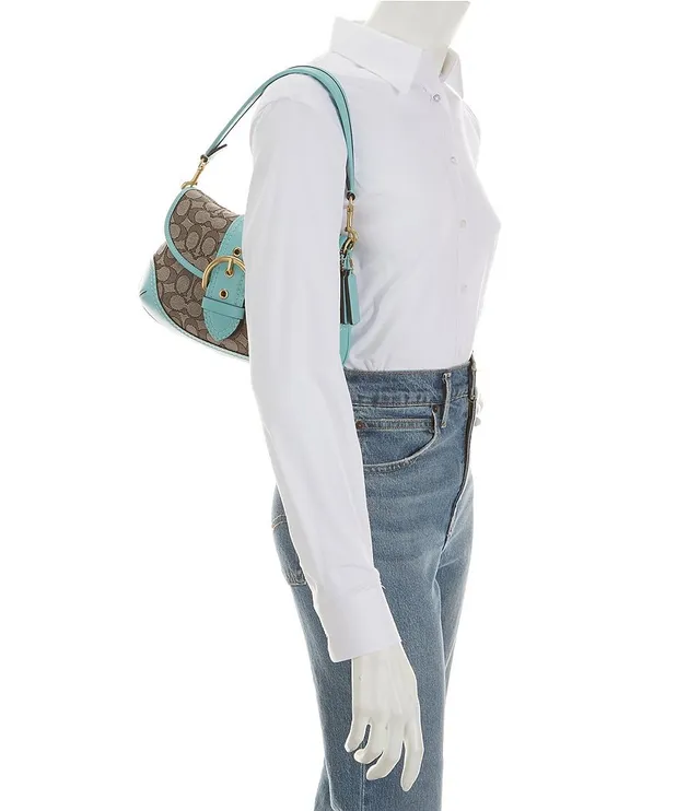 COACH Swinger 20 In Signature Denim Shoulder Bag
