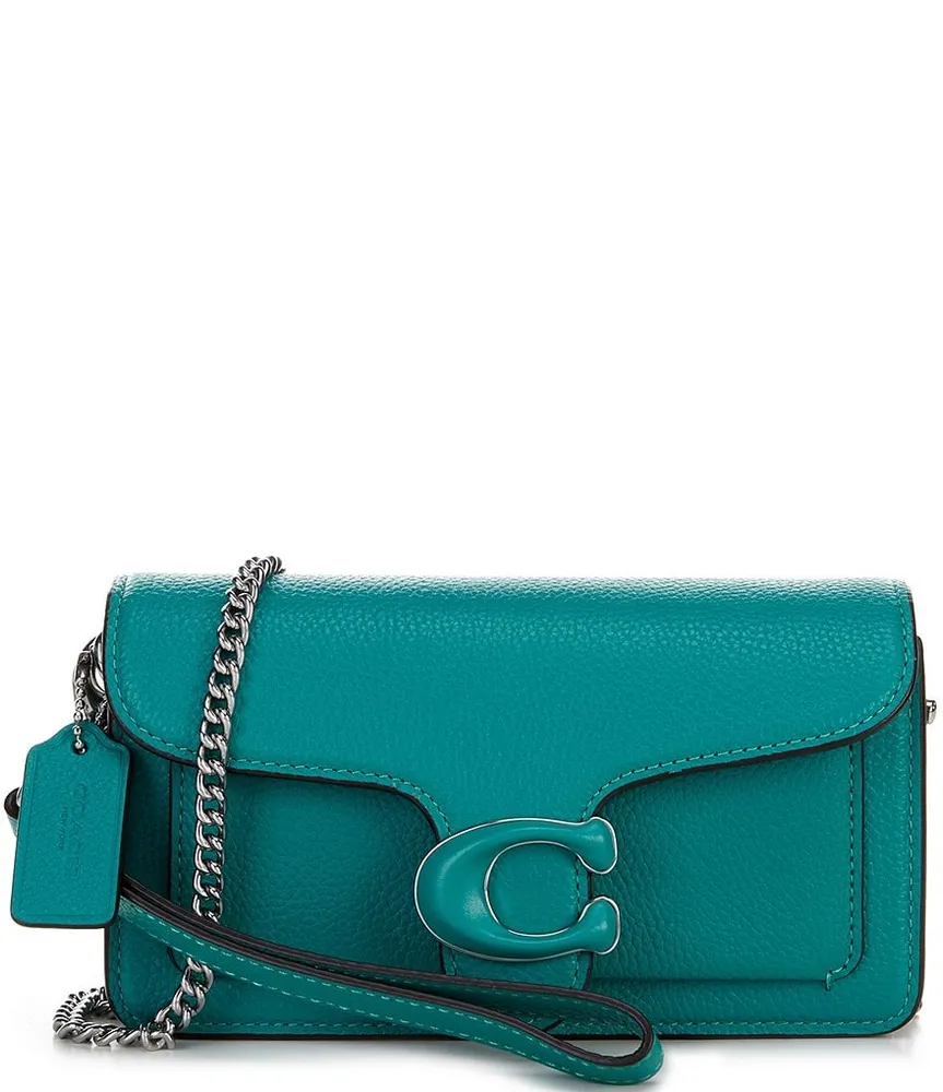 COACH Men's Charter Crossbody Bag in Pebble Leather with Chain