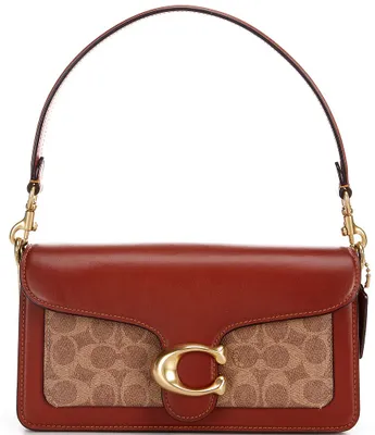 COACH Signature Logo Coated Canvas Willow Shoulder Bag, Dillard's in 2023