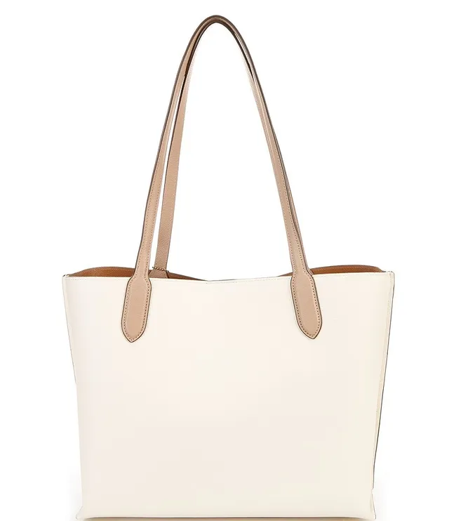 COACH Willow Pebble Leather Solid Tote Bag