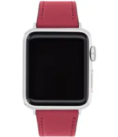 Coach Purple Silicone Apple Watch Strap, 38/40/41mm - Purple