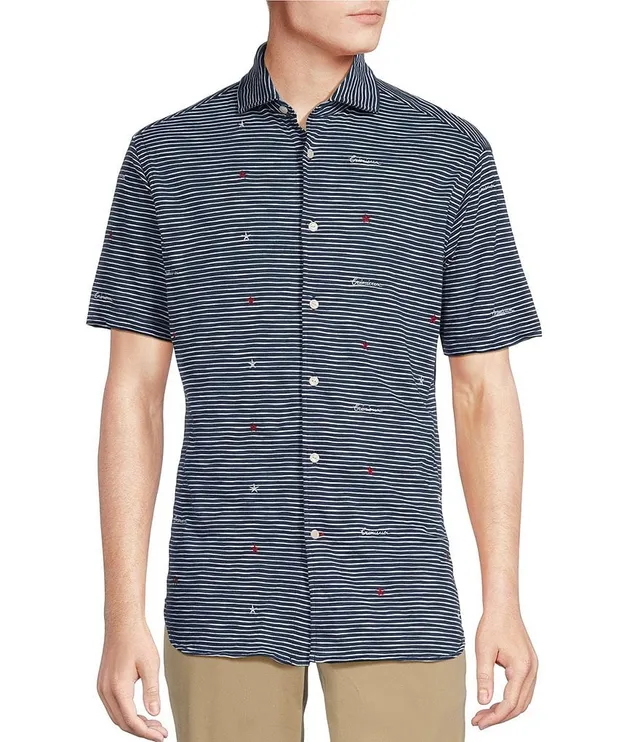 Cremieux Blue Label United In Cremieux Collection Bandana Patchwork Short  Sleeve Woven Camp Shirt