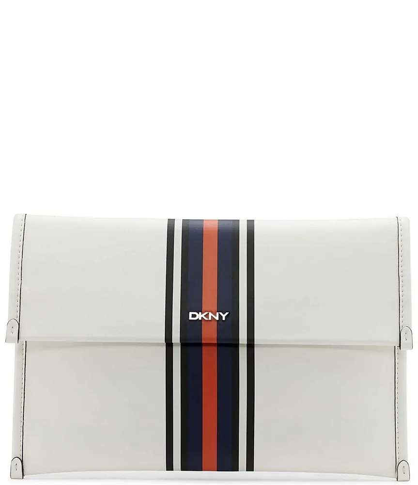 Dkny Seth Vegan Leather Shoulder Bag - White