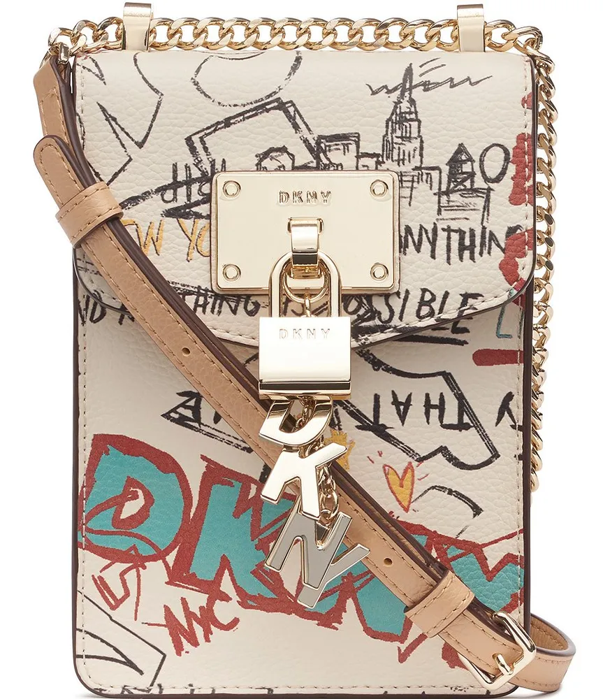 DKNY Brook Vegan Leather Messenger Crossbody Bag