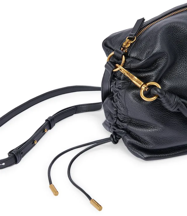 Dolce Vita Pippa Pebbled Leather Braided Handle Shoulder Bag