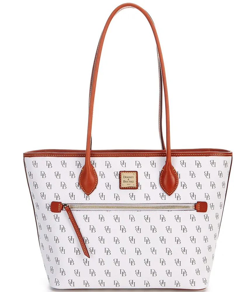 Dooney & Bourke Signature Tasha Drawstring Bag - Brown