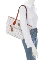 Dooney & Bourke Gretta Collection Signature Logo Print Tote Bag