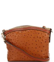 Dooney & Bourke Ostrich Collection Domed Crossbody Bag