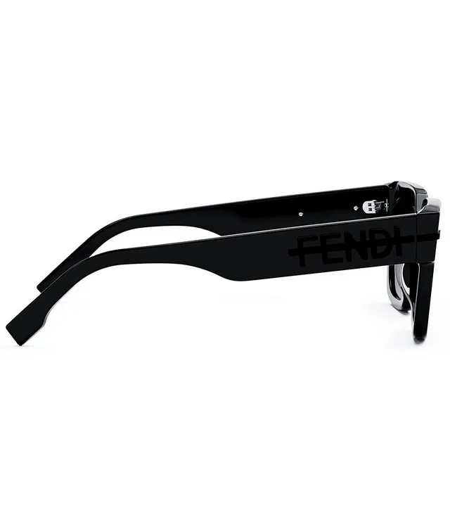 Fendi Men's Fendigraphy 51mm Geometric Sunglasses - Black