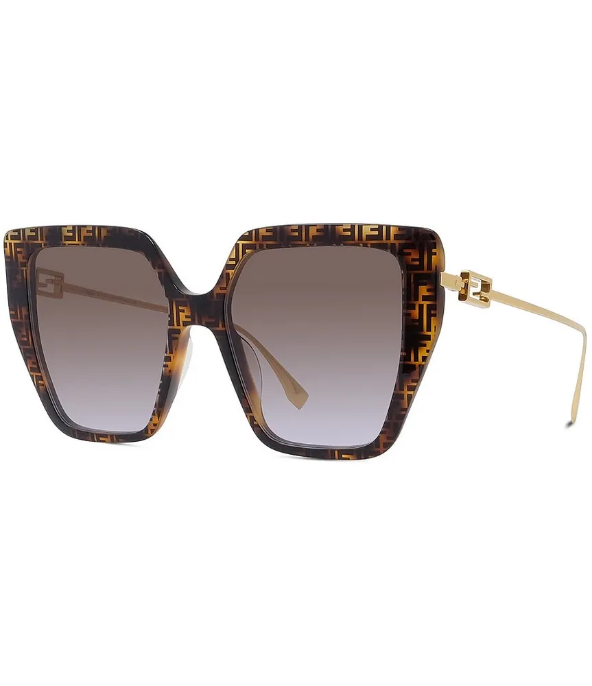 Fendi O'Lock Square Sunglasses, 55mm