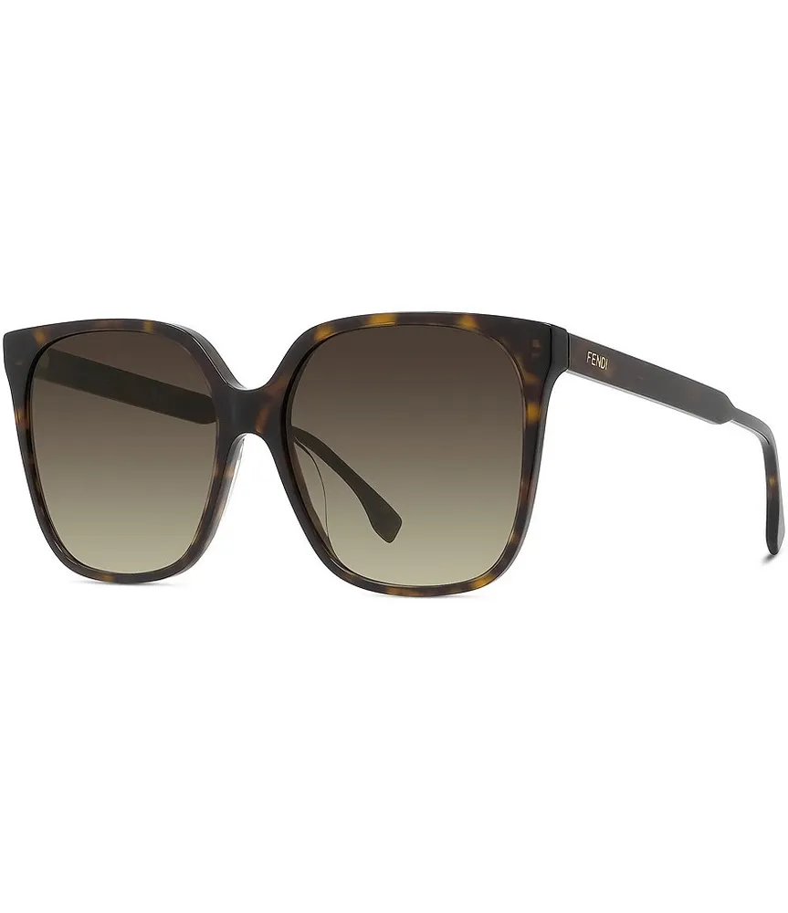 FENDI Women's Lettering 55mm Geometric Cat Eye Sunglasses