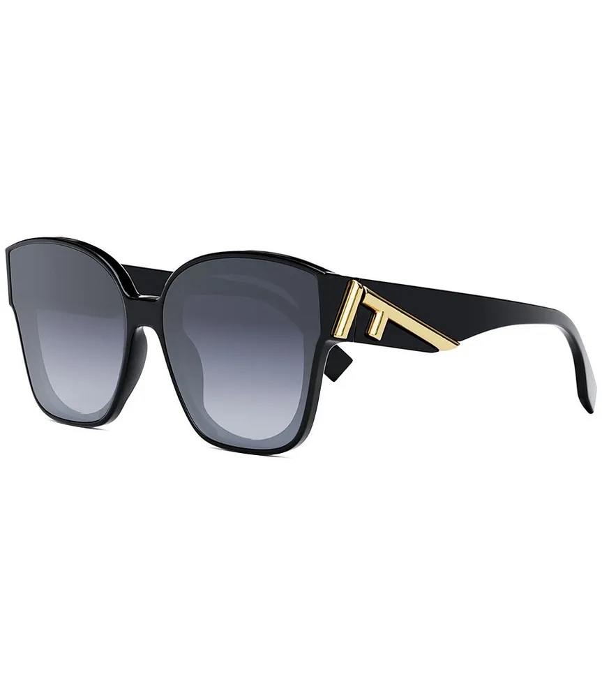 Fendi Sky Round 55mm Sunglasses Gold