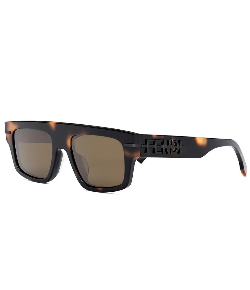 Shop Fendi Fendigraphy 52MM Rectangular Sunglasses