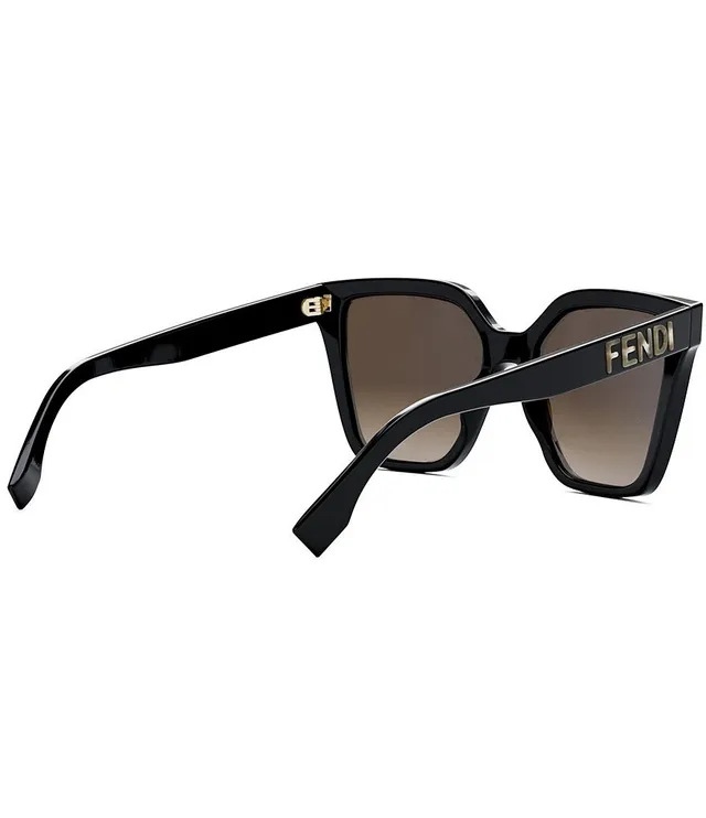 FENDI Women's Lettering 55mm Geometric Cat Eye Sunglasses