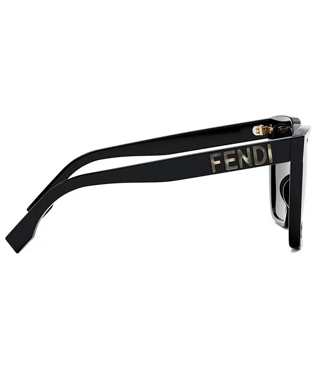 FENDI Women's Lettering 55mm Geometric Cat Eye Sunglasses