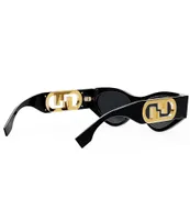 Shop Fendi O'Lock 54MM Square Sunglasses