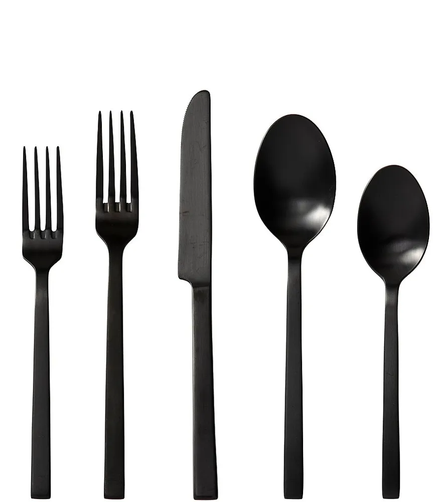 Fortessa Bistro 5-Piece Silver Stainless Steel Flatware Set