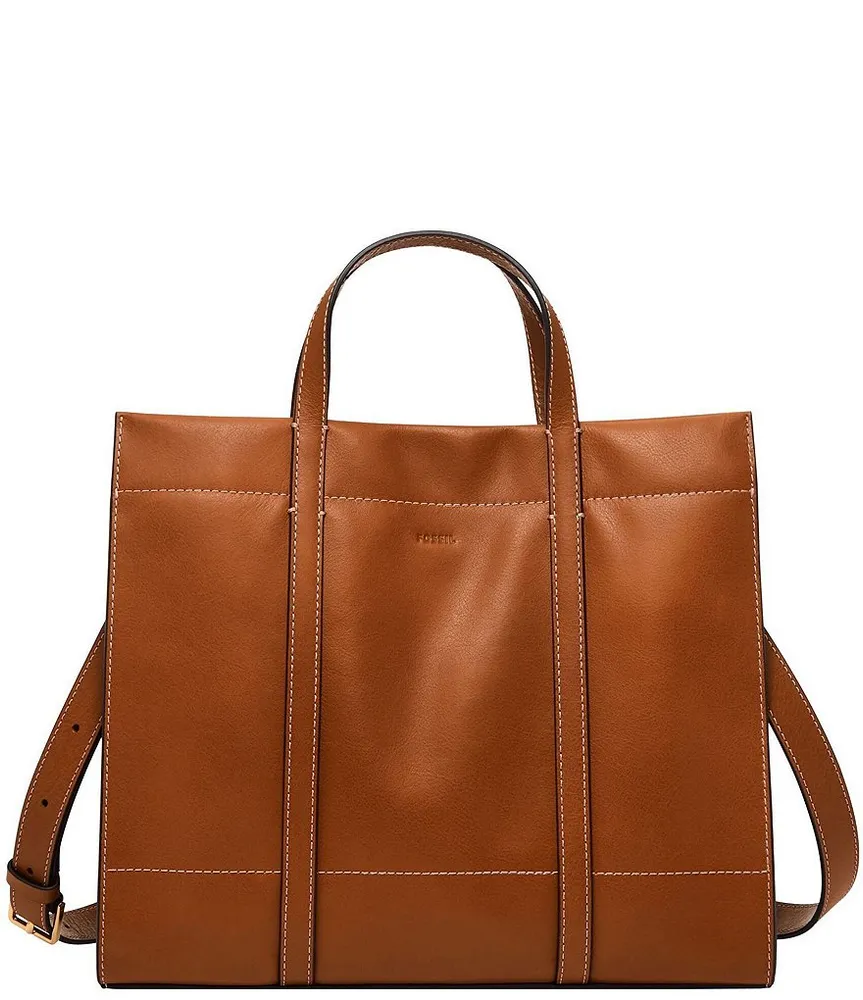 Fossil Carmen Tote - Black/Brown Suede