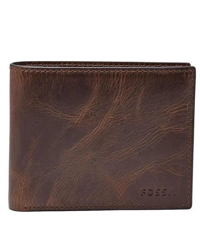 Fossil Ward Men's RFID Blocking Flip ID Bifold Wallet Genuine