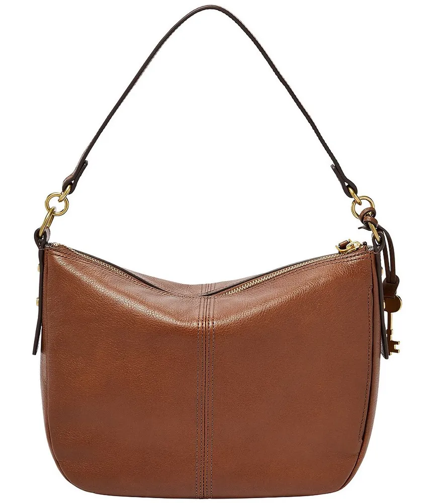 Fossil Jolie Zip Top Key Leather Crossbody Bag