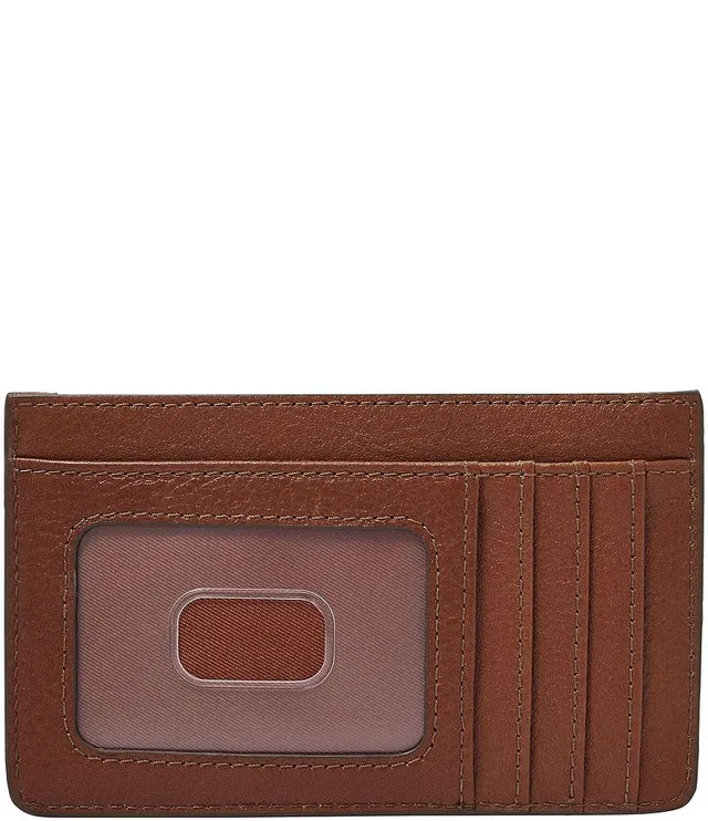 Fossil Women's Vada Zip Card Case - Brown - Wallets