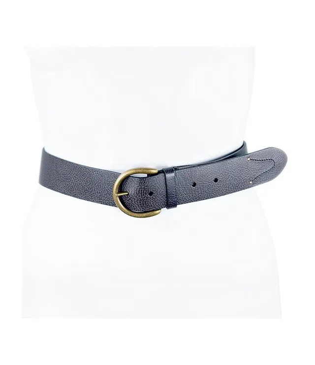 Armani Exchange Black AX Hinge 1.2 Reversible Belt