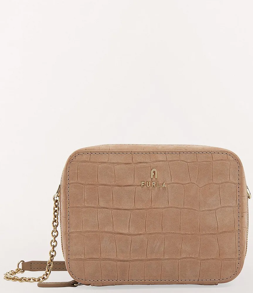 Guess Cordelia Chain Crossbody Purse - Women's Bags in Brown Logo