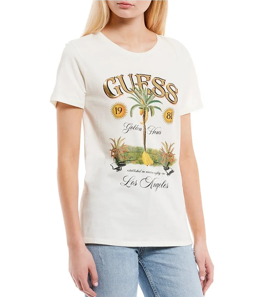 Guess Tiger Stud Easy Graphic T-Shirt