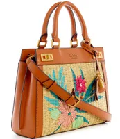 Katey Straw Mini Satchel