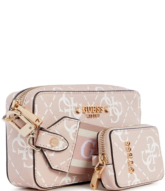 Guess Rea Mini Camera Large Signature Logo Crossbody Bag