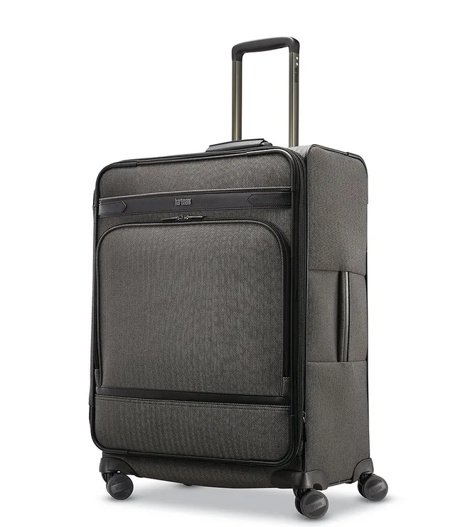 Hartmann Herringbone Deluxe Medium Journey Expandable Spinner - Black Herringbone