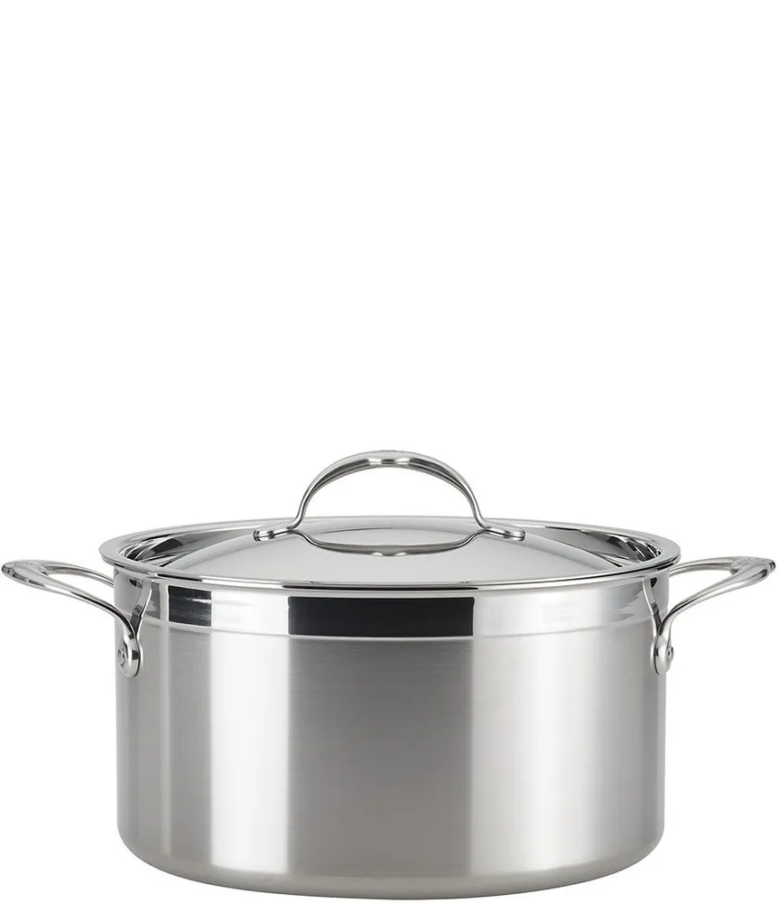 KitchenAid 3-Ply Base Stainless Steel Stockpot with Lid, 8-Quart