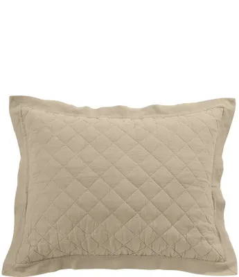 carol & frank Asymmetrical Modern Diamond Pattern Colorblock Euro Sham