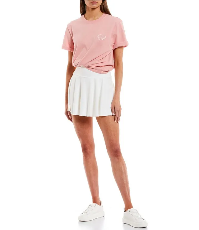 Ivory Ella Long-Sleeve Ombre Dip-Dye T-Shirt | Dillard's