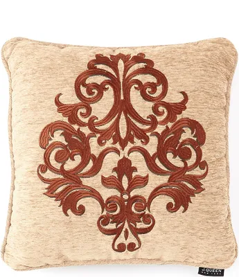 J. Queen New York Windham Square Embellished Decorative Pillow - Black