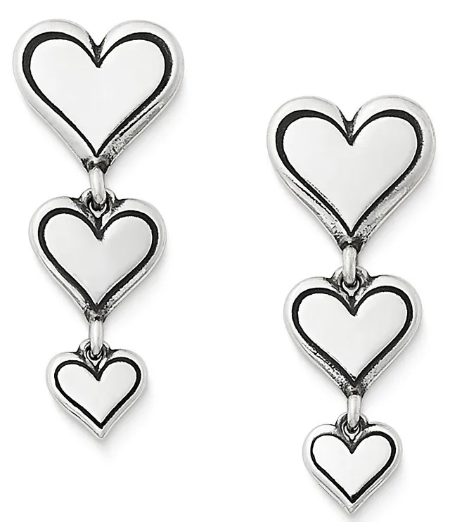 James Avery Forged Heart Hoop Earrings