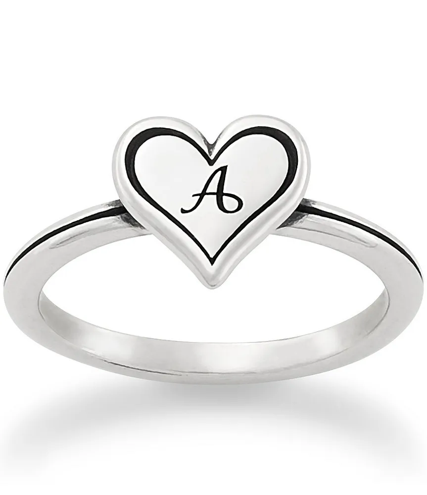 James Avery Script Initial Ring