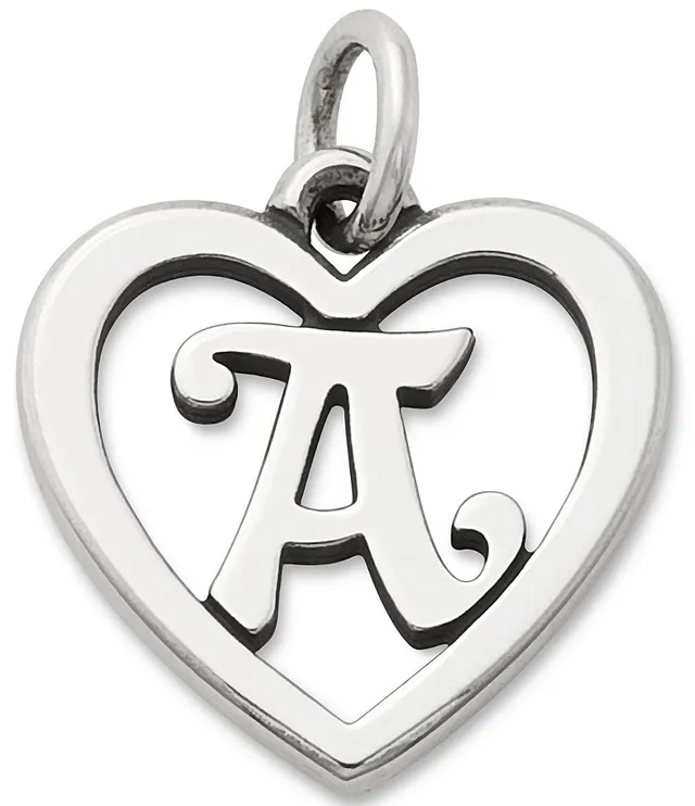 James Avery Sterling Silver Script Initial Bracelet or Necklace Charm