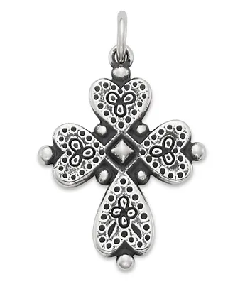 James Avery Small Flared Cross Charm - Sterling Silver