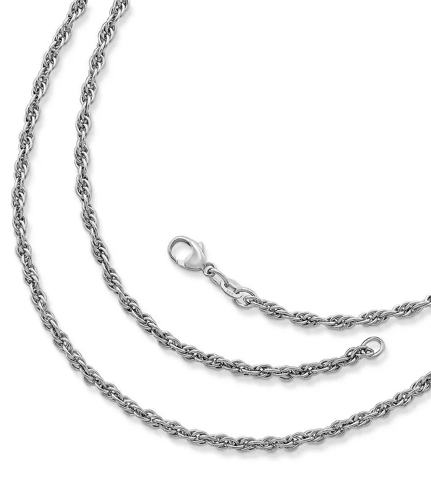 James Avery Rectangle Foxtail Chain Necklace