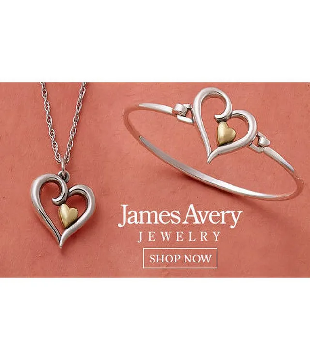 James Avery Joy of My Heart Sterling Silver and Gold Earrings
