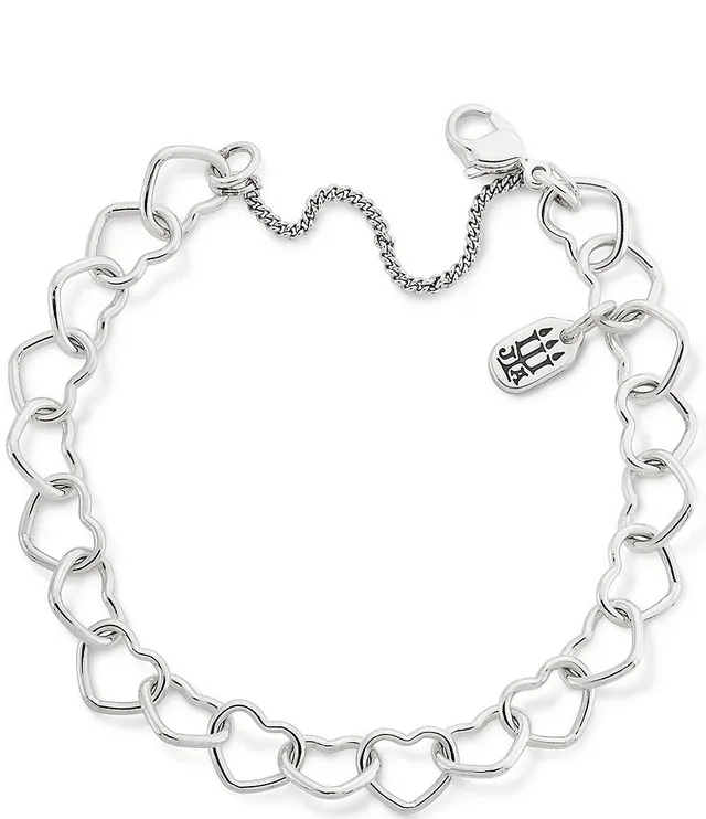 James Avery Sterling Silver Connected Hearts Charm Bracelet, Dillard's