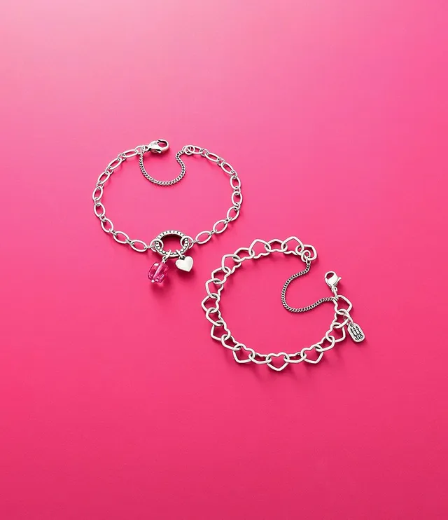 James Avery Sterling Silver Connected Hearts Charm Bracelet, Dillard's