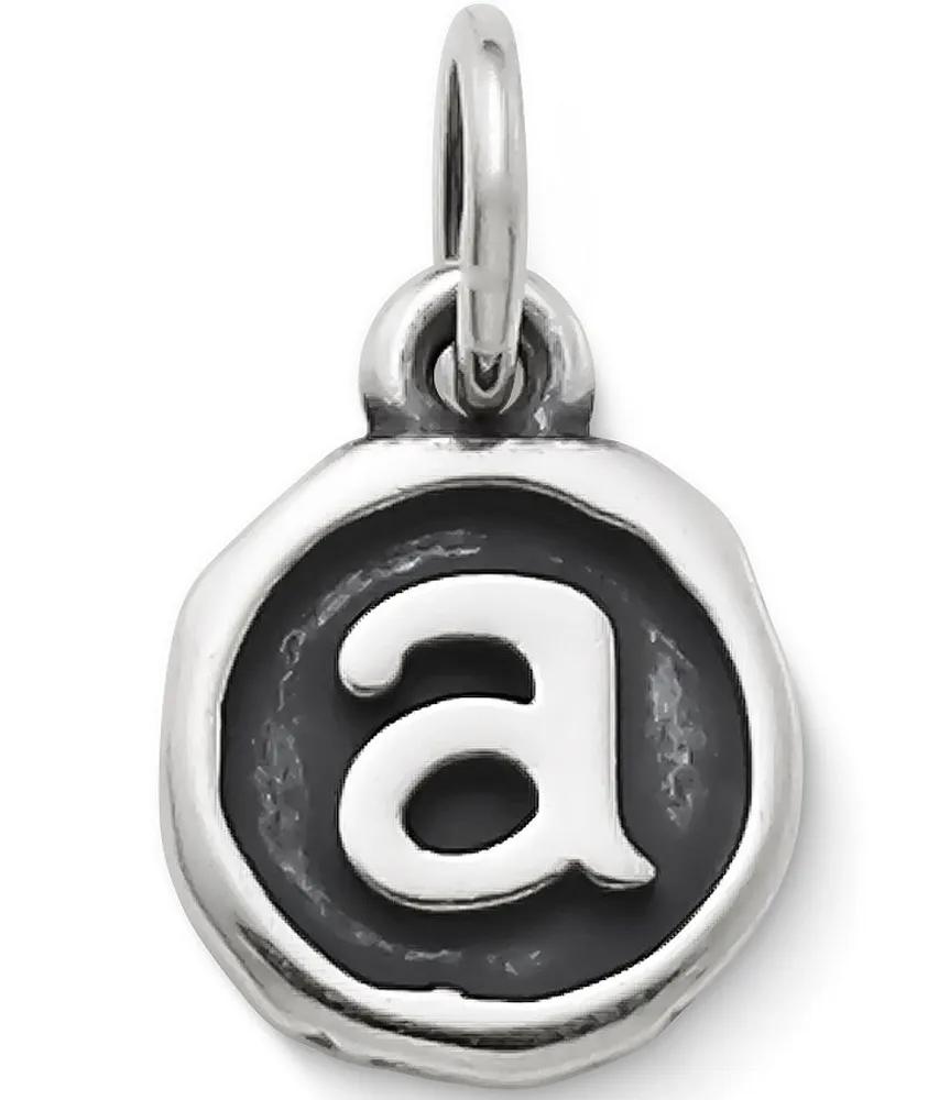 James Avery Sterling Silver Script Initial Bracelet or Necklace Charm