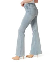 Jessica Simpson Charmed Fitted Split Front Hem Flared Denim Jeans